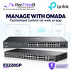TP-Link Omada ES228GP 28-Port Gigabit Easy Managed Switch with 24-Port PoE+, 250W PoE Budget, 2× Gigabit RJ45 Uplink, 2× Gigabit SFP, Omada SDN