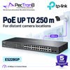 TP-Link Omada ES228GP 28-Port Gigabit Easy Managed Switch with 24-Port PoE+, 250W PoE Budget, 2× Gigabit RJ45 Uplink, 2× Gigabit SFP, Omada SDN