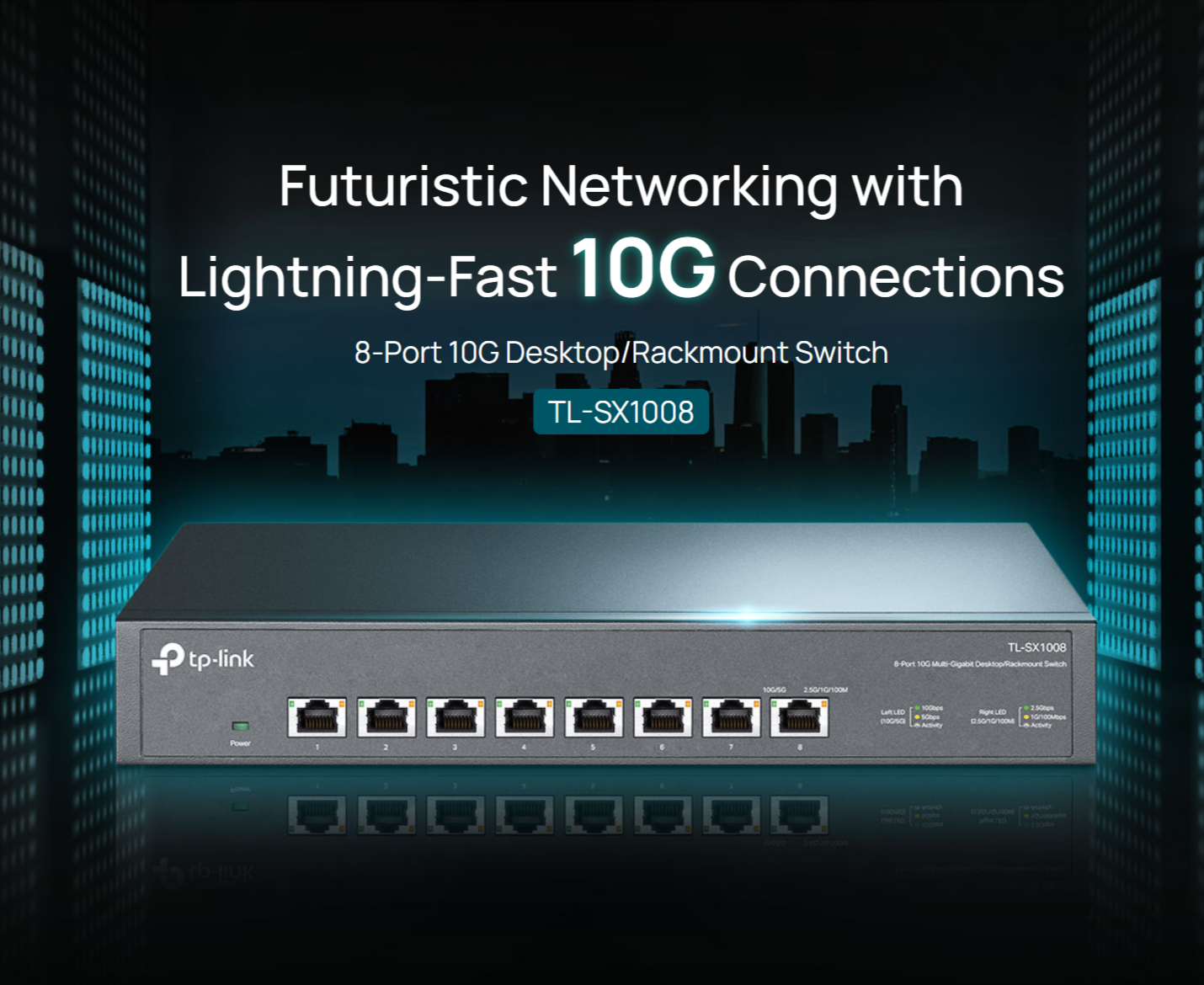 TP-Link TL-SX1008 8-Port 10G Desktop/Rackmount Switch