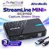 AVerMedia StreamLine MINI+ GC311G2 USB Capture Card – 1080p60 Capture, 4K60 HDR Pass-through, HDMI 2.0, USB-C
