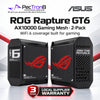 ASUS ROG Rapture GT6 (B-2-PK) AX10000 Tri-Band Wi-Fi 6 Gaming Mesh System – AiMesh, 2.5GbE WAN, AiProtection Pro, 2-Pack