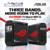 ASUS ROG Rapture GT6 (B-2-PK) AX10000 Tri-Band Wi-Fi 6 Gaming Mesh System – AiMesh, 2.5GbE WAN, AiProtection Pro, 2-Pack