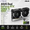 ASUS Dual GeForce RTX 5060 Ti 16GB GDDR7 OC Edition Graphics Card | Blackwell | DLSS 4 | PCIe 5.0 | DP 2.1b