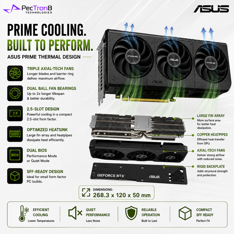 ASUS PRIME GeForce RTX 5060 8GB GDDR7 OC Edition Graphics Card | NVIDIA Blackwell | DLSS 4 | PCIe 5.0