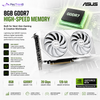 ASUS Dual GeForce RTX™ 5060 White OC Edition 8GB GDDR7 Graphics Card | NVIDIA Blackwell | DLSS 4 | PCIe 5.0
