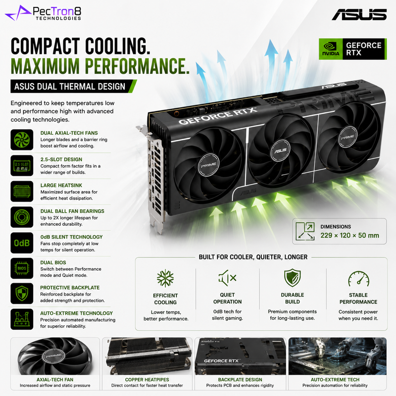 ASUS Dual GeForce RTX 5060 Ti 16GB GDDR7 OC Edition Graphics Card | NVIDIA Blackwell | DLSS 4 | PCIe 5.0