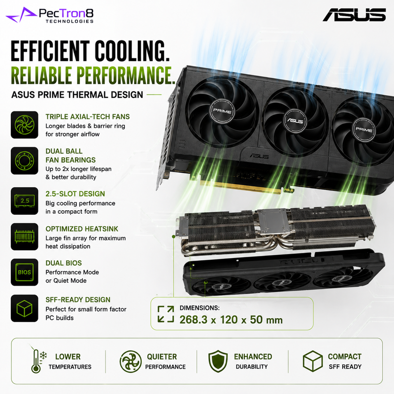 ASUS PRIME GeForce RTX 5060 8GB GDDR7 OC Edition Graphics Card | NVIDIA Blackwell | DLSS 4 | PCIe 5.0