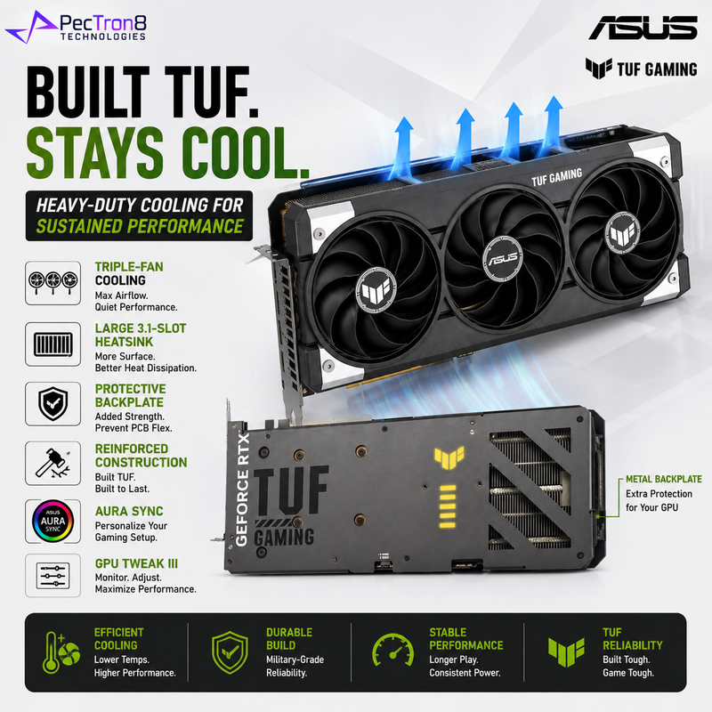 ASUS TUF Gaming GeForce RTX 5060 Ti 16GB GDDR7 OC Edition PCIe 5.0 DLSS 4 16GB Graphics Card