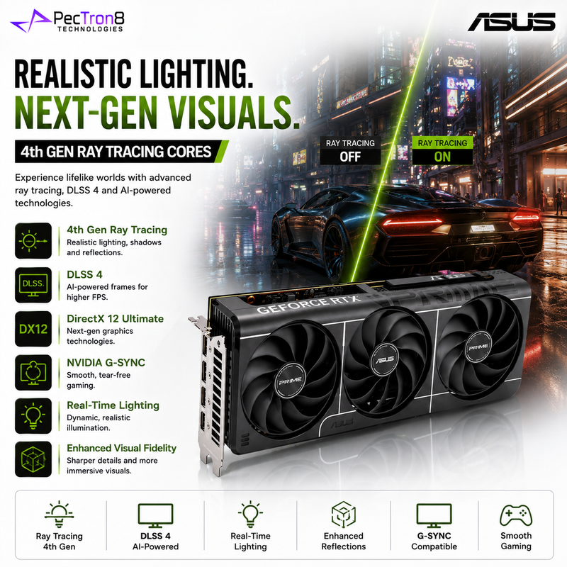 ASUS PRIME GeForce RTX 5060 Ti 16GB GDDR7 Graphics Card | NVIDIA Blackwell | DLSS 4 | PCIe 5.0