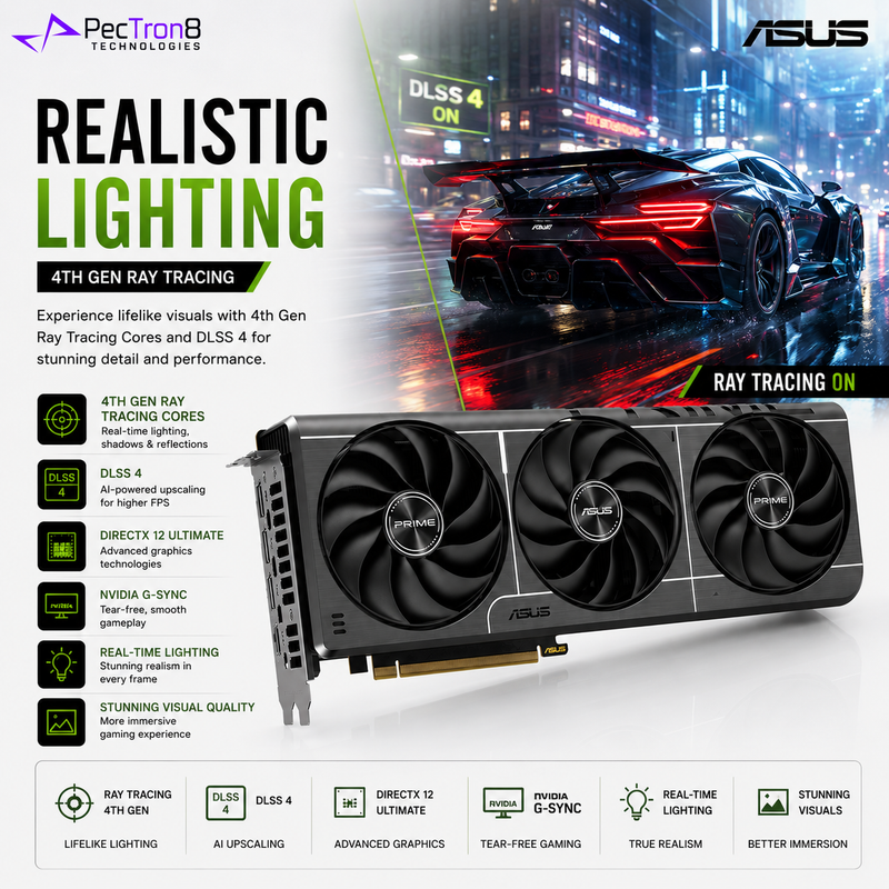ASUS PRIME GeForce RTX 5060 Ti 8GB GDDR7 Graphics Card | NVIDIA Blackwell | DLSS 4 | PCIe 5.0