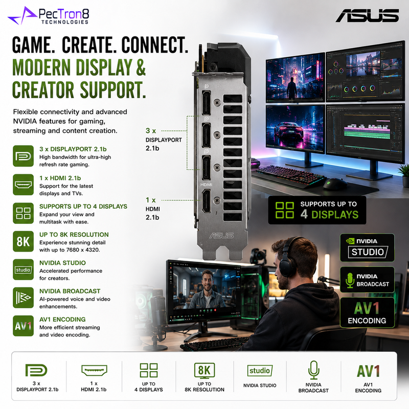 ASUS Dual GeForce RTX 5060 Ti 8GB GDDR7 Graphics Card | NVIDIA Blackwell | DLSS 4 | PCIe 5.0