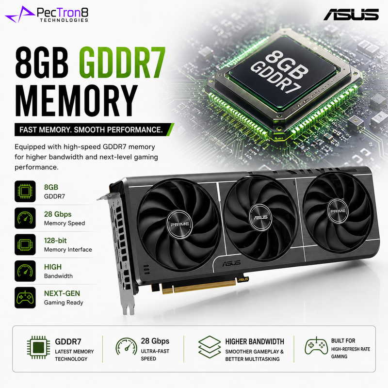 ASUS PRIME GeForce RTX 5060 Ti 8GB GDDR7 Graphics Card | NVIDIA Blackwell | DLSS 4 | PCIe 5.0