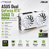 ASUS Dual GeForce RTX 5060 Ti 16GB GDDR7 White OC Edition Graphics Card | NVIDIA Blackwell | DLSS 4 | PCIe 5.0 | HDMI 2.1b | DisplayPort 2.1b