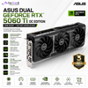 ASUS Dual GeForce RTX 5060 Ti 16GB GDDR7 OC Edition Graphics Card | NVIDIA Blackwell | DLSS 4 | PCIe 5.0