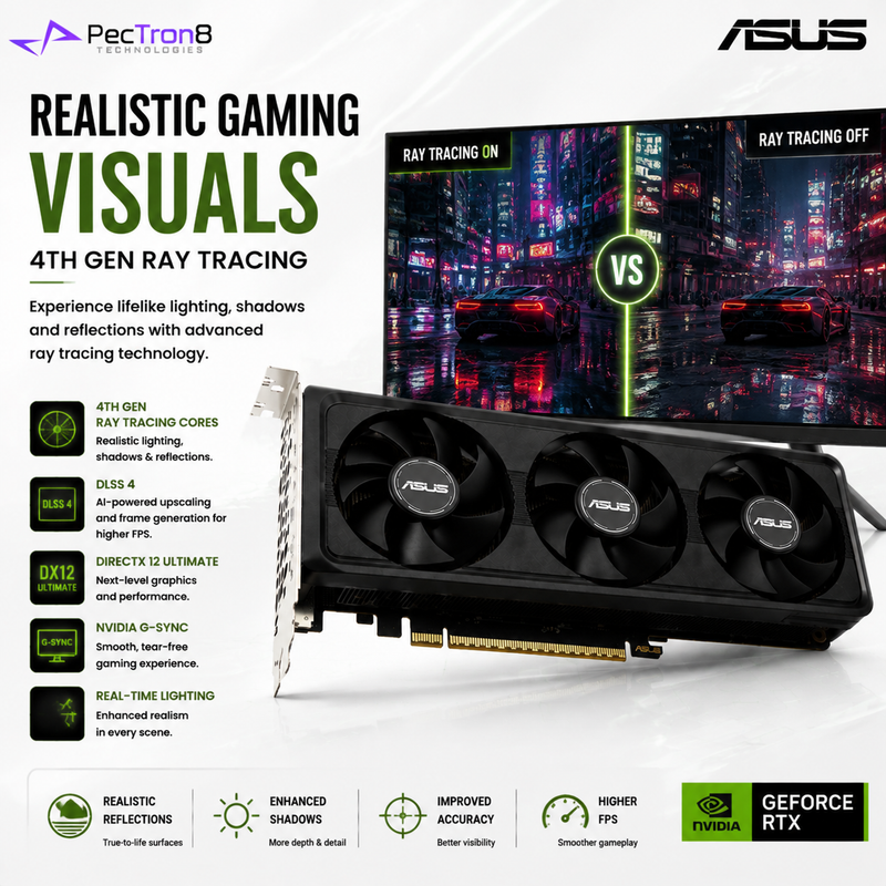 ASUS GeForce RTX™ 5060 LP BRK 8GB GDDR7 OC Edition Graphics Card | NVIDIA Blackwell | DLSS 4 | Low Profile GPU