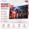 AOC AGON AG275QXW 27" QHD Fast IPS 180Hz 1ms Adaptive-Sync White Gaming Monitor Height Adjustable DisplayPort HDMI