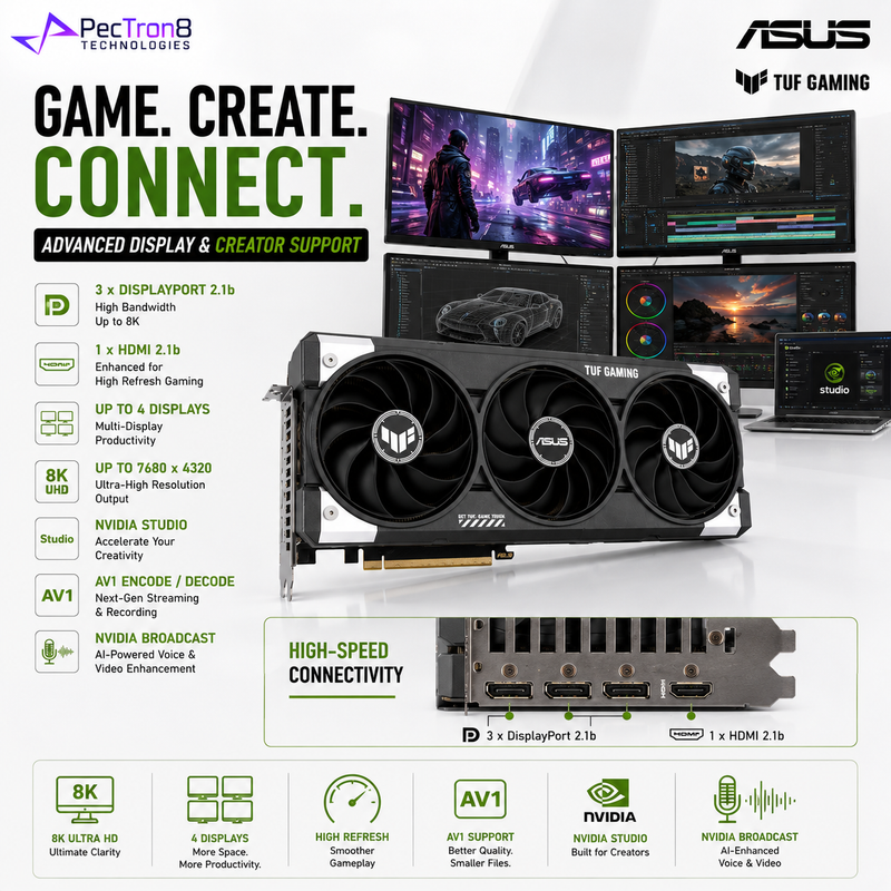 ASUS TUF Gaming GeForce RTX 5060 Ti 16GB GDDR7 OC Edition PCIe 5.0 DLSS 4 16GB Graphics Card
