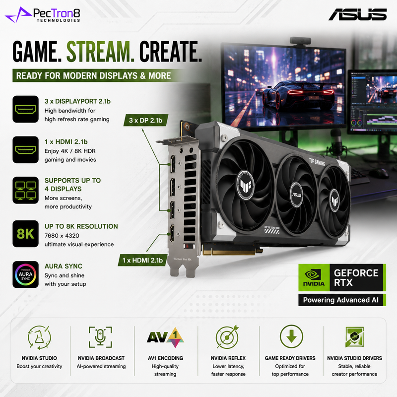 ASUS Dual GeForce RTX 5060 Ti 8GB GDDR7 Graphics Card | NVIDIA Blackwell | DLSS 4 | PCIe 5.0