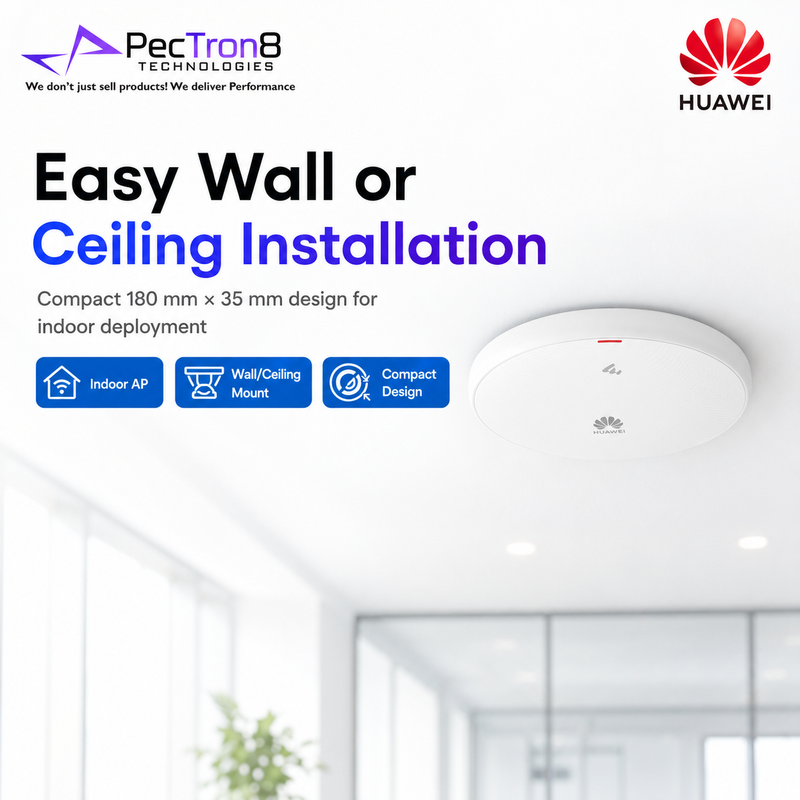 Huawei AP371 WiFi 7 Access Point BE3600 Dual Band 2.4GHz 5GHz 2.5GE PoE Indoor AP