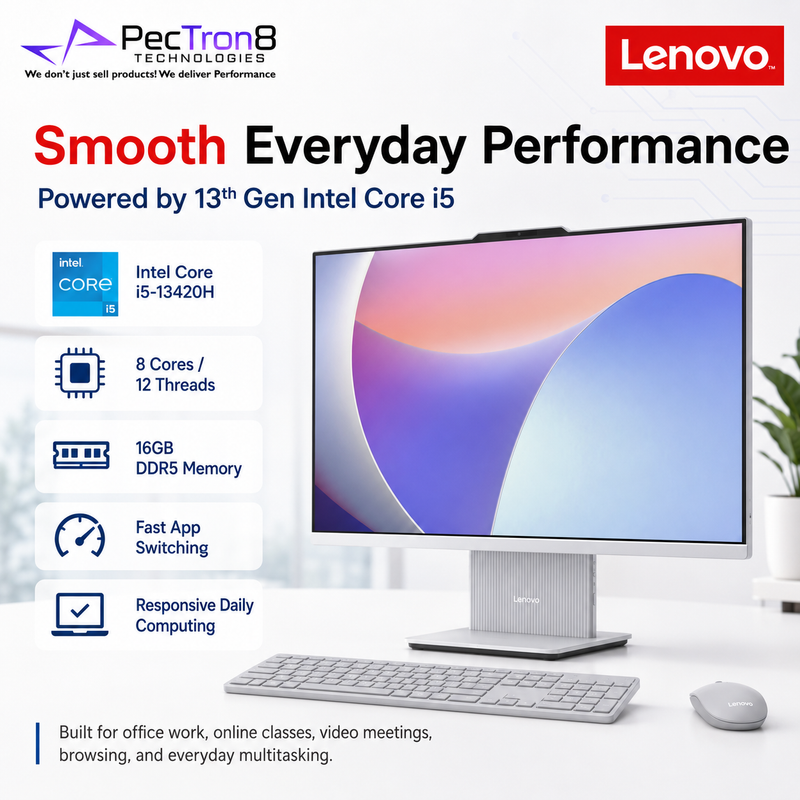 Lenovo IdeaCentre AIO 27IRH9 27” FHD IPS All-in-One PC i5-13420H 16GB DDR5 512GB SSD Win11 Wireless Keyboard Mouse