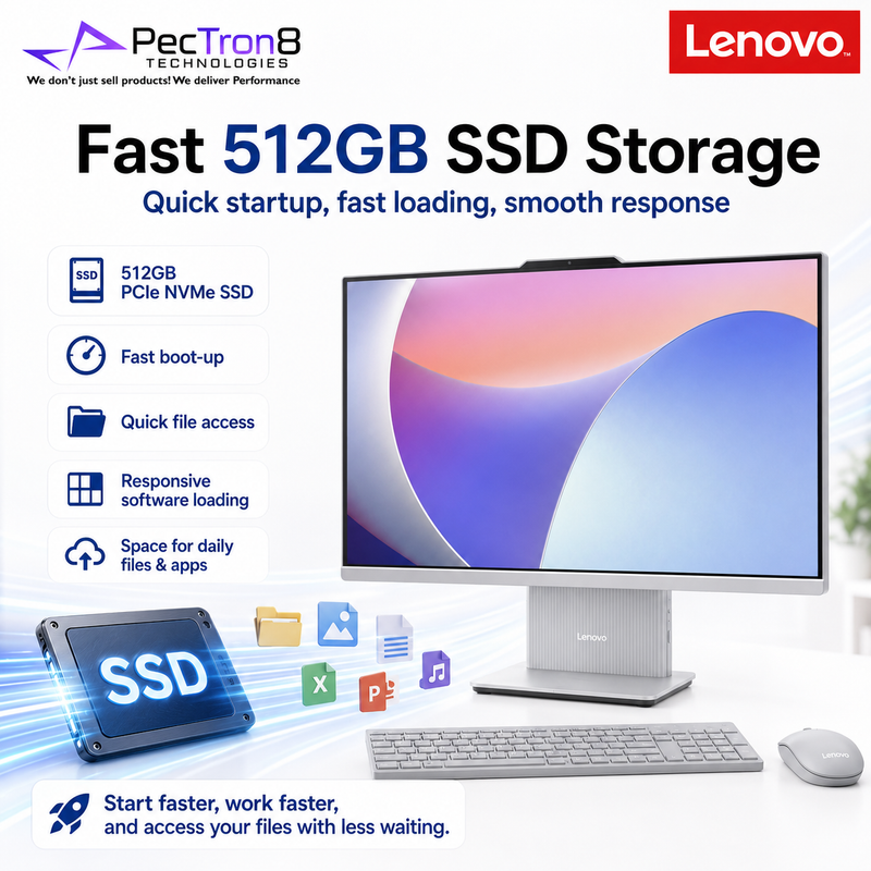 Lenovo IdeaCentre AIO 27IRH9 27” FHD IPS All-in-One PC i5-13420H 16GB DDR5 512GB SSD Win11 Wireless Keyboard Mouse