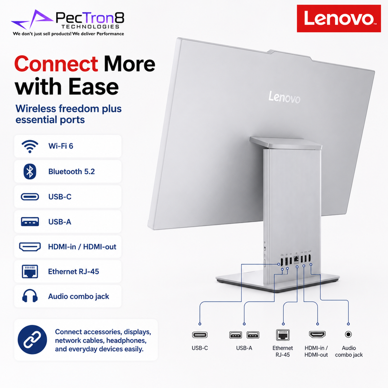 Lenovo IdeaCentre AIO 27IRH9 27” FHD IPS All-in-One PC i5-13420H 16GB DDR5 512GB SSD Win11 Wireless Keyboard Mouse