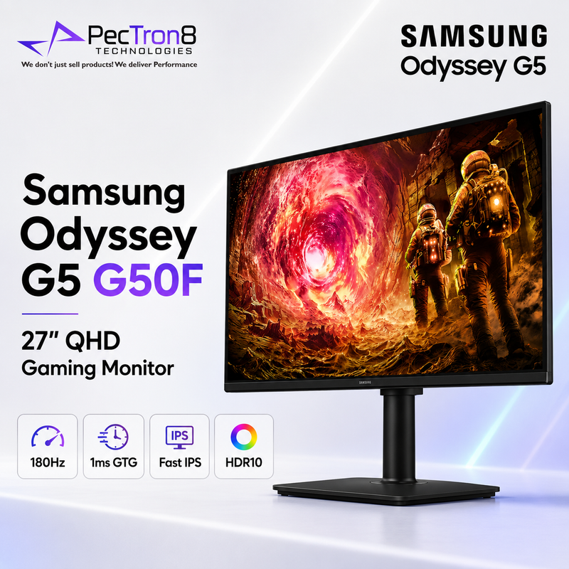Samsung LS27FG502EEXXS Odyssey G5 27 Inch QHD 180Hz Gaming Monitor