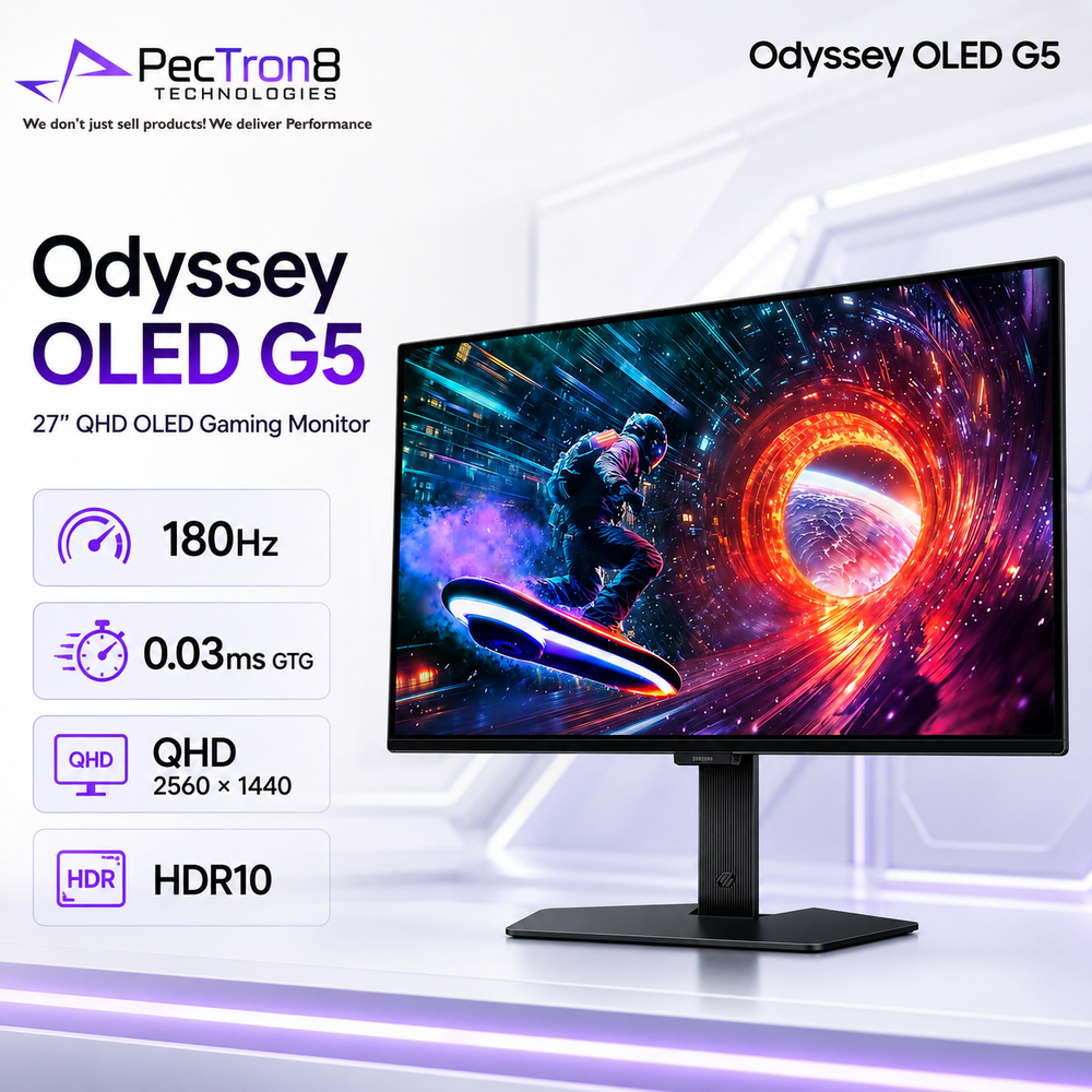 Samsung 27" Odyssey OLED G5 QHD OLED Gaming Monitor 180Hz 0.03ms