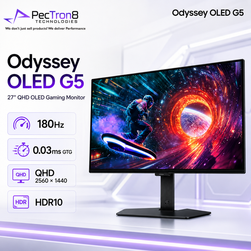 Samsung 27" Odyssey OLED G5 QHD OLED Gaming Monitor 180Hz 0.03ms