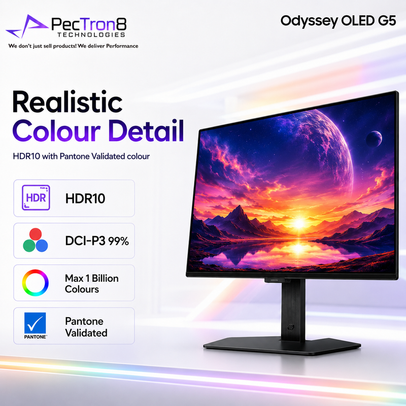 Samsung 27" Odyssey OLED G5 QHD OLED Gaming Monitor 180Hz 0.03ms
