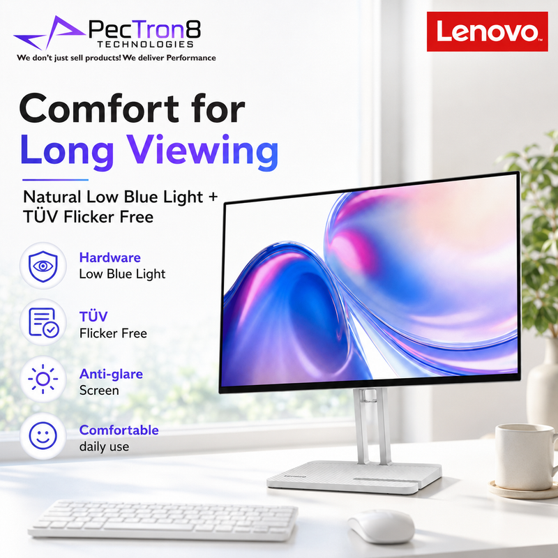 Lenovo L24-4C 23.8 Inch FHD Monitor HDMI VGA Audio Out Tilt Stand