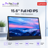 Lenovo 15.6" Full HD IPS display with scenic mountain view on screen, branded by PecTronB Technologies.