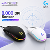 Logitech G203 LIGHTSYNC Wired Gaming Mouse – Black / White Editions