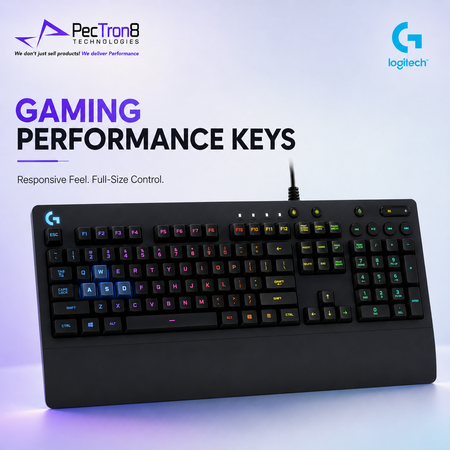 Logitech G213 RGB Gaming Keyboard Black USB Wired Keyboard for PC Gaming