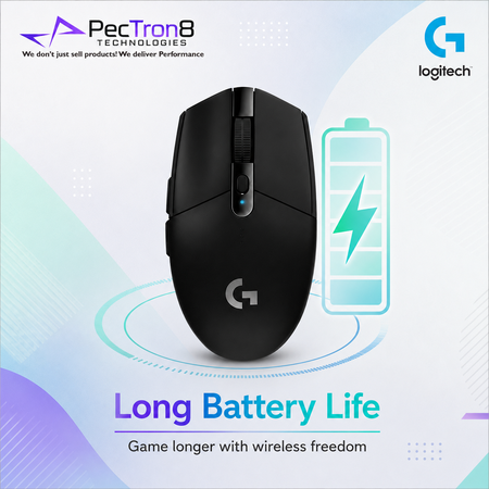 Logitech G Series G304 LIGHTSPEED Wireless Mouse – Lilac / Black / Blue / Mint