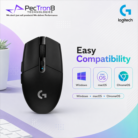 Logitech G Series G304 LIGHTSPEED Wireless Mouse – Lilac / Black / Blue / Mint