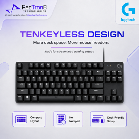 Logitech G413 TKL SE Tenkeyless Mechanical Gaming Keyboard - Black