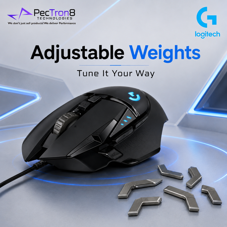 Logitech G Series G502 HERO Wired RGB Gaming Mouse - Black