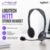 Logitech H111 Multi-Device Wired Headset with Foam Ear Pads and Flexible Rotating Mic