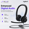 Logitech H390 USB Computer Headset Black / Rose / Off White