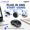 Logitech M185 Wireless Mouse 2.4GHz USB Receiver 1000 DPI 12-Month Battery