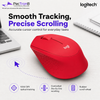 Logitech M331 SILENT PLUS Wireless Mouse – Blue / Black / Red