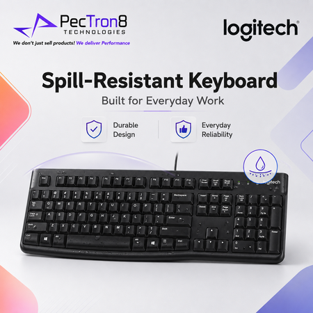 Logitech MK120 Corded Keyboard and Mouse Combo USB Plug & Play