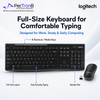 Logitech MK270r 2.4GHz Wireless Keyboard and Mouse Combo, Plug & Play, Full-Size Layout