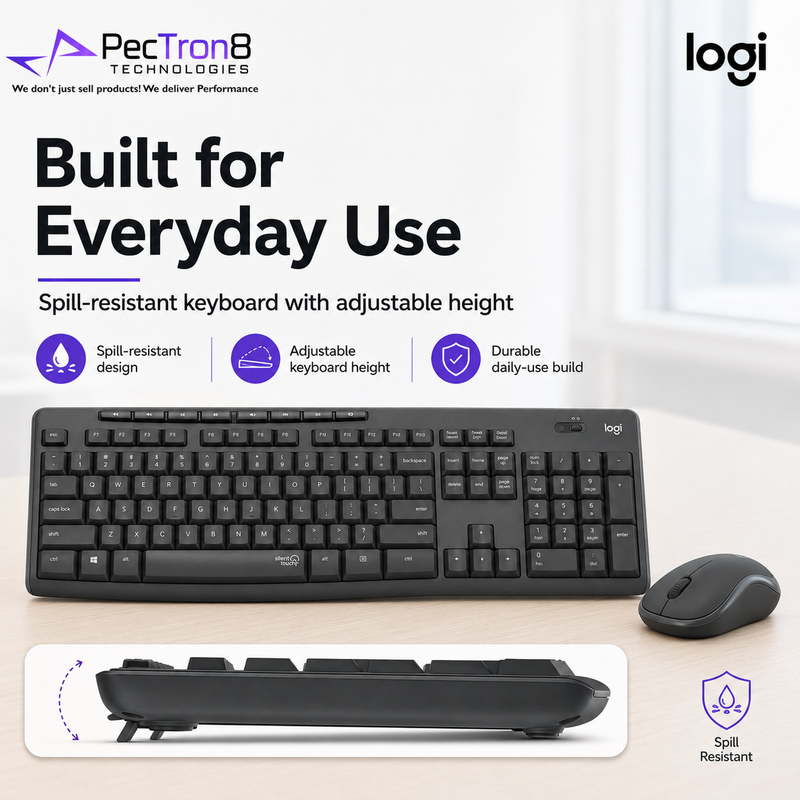 Logitech MK295 SilentTouch Wireless Keyboard Mouse Combo