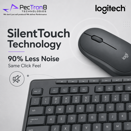 Logitech MK295 SilentTouch Wireless Keyboard Mouse Combo