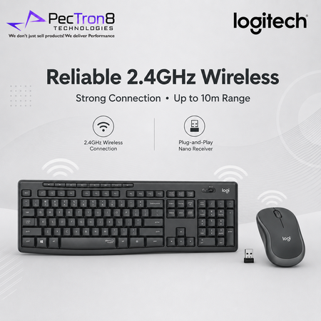 Logitech MK295 SilentTouch Wireless Keyboard Mouse Combo