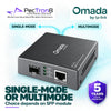 TP-Link MC220L Omada Gigabit RJ45 to SFP Media Converter – 10/100/1000 Mbps, MiniGBIC SFP Slot, Plug & Play