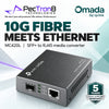 TP-Link Omada MC420L 10G Multi-Gigabit RJ45 to 10G SFP+ Media Converter – Supports 10G MiniGBIC Modules
