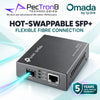 TP-Link Omada MC420L 10G Multi-Gigabit RJ45 to 10G SFP+ Media Converter – Supports 10G MiniGBIC Modules
